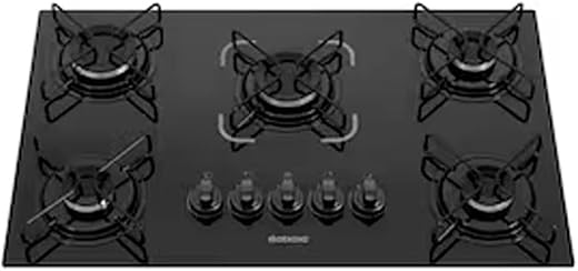 Cooktop Essencial 5 Bocas – Preto