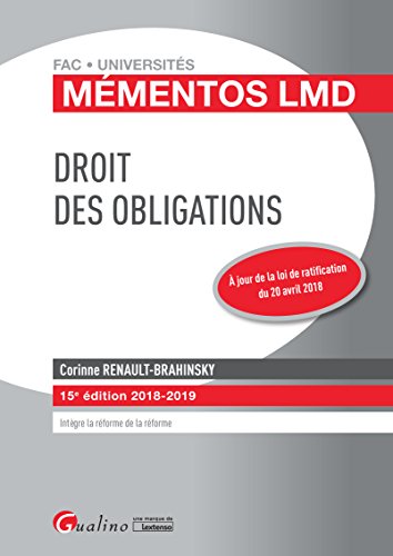 Télécharger Droit des obligations PDF Ebook En Ligne