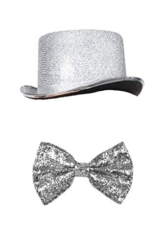 Marco Porta Silvester Outfit Zylinder Set (Silber)