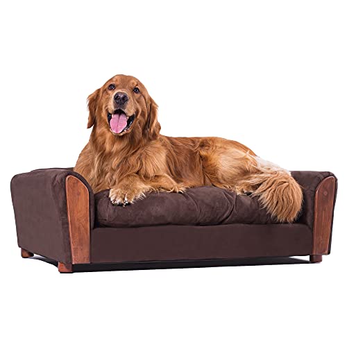 Moots Vip Microsuede Oak Pet Couch Brown Large,Vip108L2 #TOP4