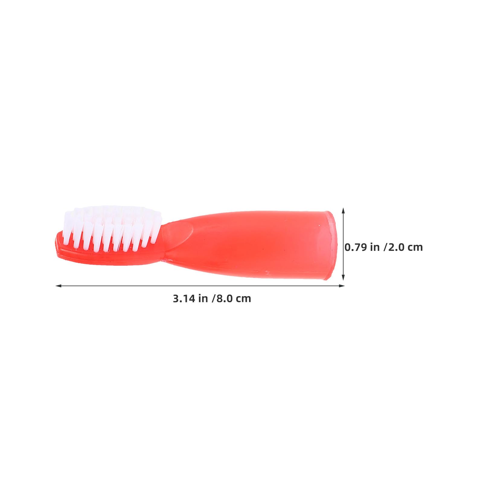 OUNONA Spazzolino da denti a dito con setole morbide da 100 pezzi - Strumento manuale per la pulizia dei denti in carcere - Spazzolino da di piccole dimensioni - Forniture portatili per la cura orale