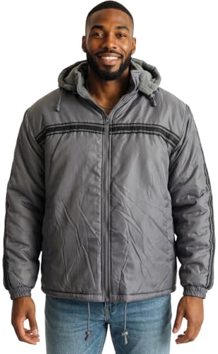 Image of ToBeInStyle Men's Zip Up Long Sleeve High Collar Polar Fleece Jacket