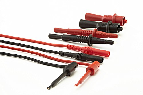 Extech Instruments TL809 Electronic Test Lead Kit,black/red
