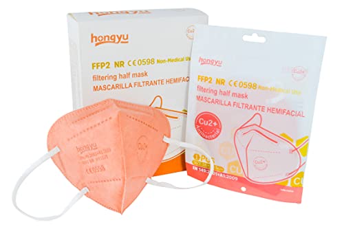 Nimokong Mascarillas FFP2 NR CE 0598 Homologadas - Mascara de Alta Eficiencia Filtración - Antiolor - Máscara de 5 capas - Pack Individuales (50) Cover