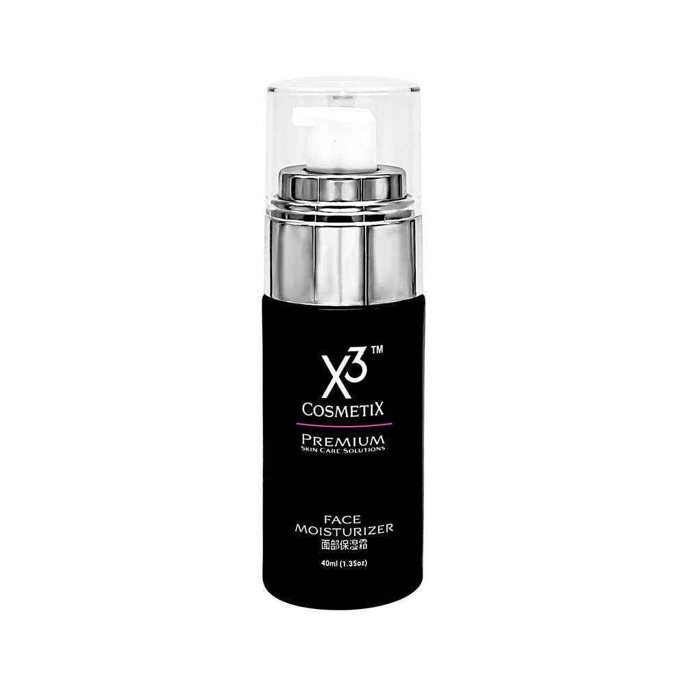 X3 Cosmetix Face Moisturizer | Facial Skin Care Products | Ultra Face Moisturizing Serum | 1.35oz (40ml)