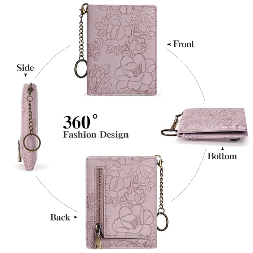 Image of FALAN MULE Small Wallets Woman Slim RFID Blocking Mini Credit Card Holder