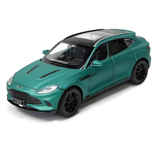 Auto de juguete Aston Martin DBX a escala 1:32 verde miniatura 1