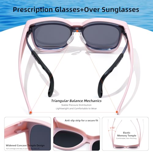 EYEBUDDY Fit Over Glasses Sunglasses for Kids Shades Polarized Sunglasses Oversized Square Sun Glasses Boys & Girls UV Protection2