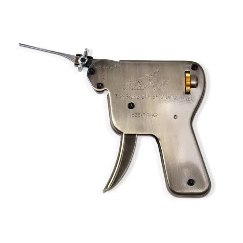 Locksmith KLOM - Pistola de ganzúas, herramienta de recogida de cerraduras, juego de ganzúas para abrir cerraduras de puerta (abajo)
