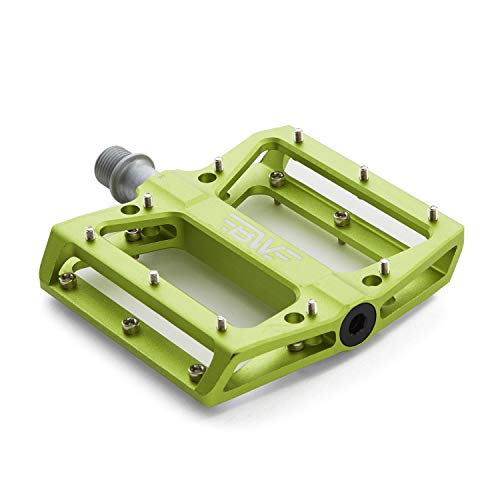 Bw Usa Berm Platform Bike Pedals - Lightweight Aluminum Flat Pedals For Mtb And Bmx - Green #TOP1