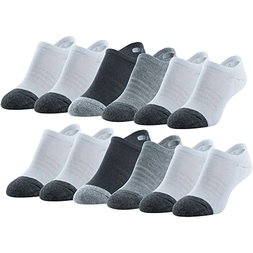 Peds Women's High Cut No Show Socks, 12-Pairs