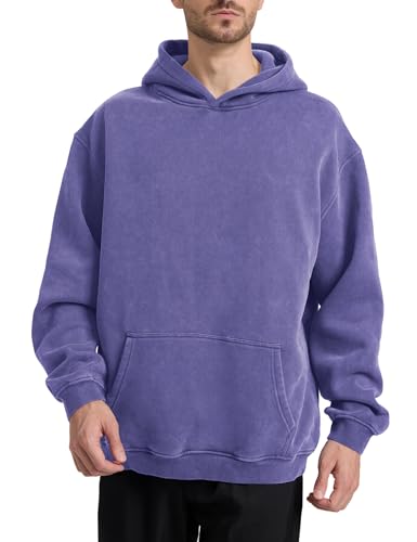 Image of Hatant Oversized Hoodie Sweatshirts for Men Couples Heavyweight Hoodies Pullover Vintage Mens Acid Wash Sweaters Clothes 2026