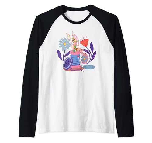 Tinker Bell haut raglan boutons fil Disney fée Clochette