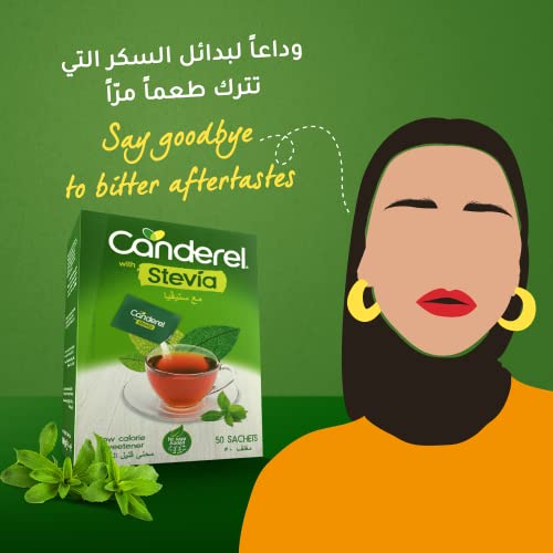 Canderel Stevia Sweetener Sachet, 50g