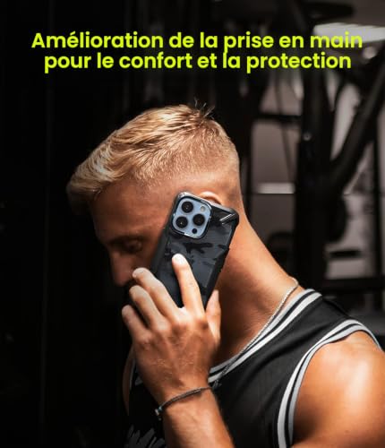 Coque iPhone 13 Pro antichoc Ringke Fusion-X protection bumper rigide résistant rayures - 3
