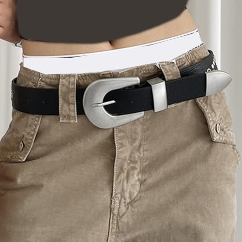 Simple 2000s Cool Wide Waist Cinching Belt With Punk Rivets Studs And Pin Buckles Design For Adult Unisex Everyday Wear Women Western Belt3