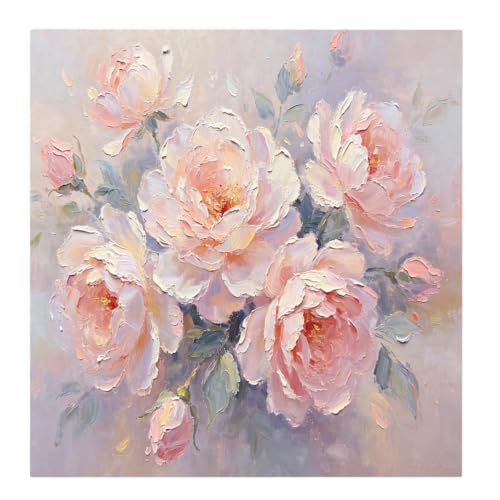 Tableau pivoine cottagecore pour une chambre romantique