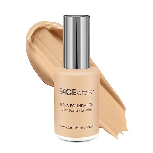 Face Atelier Full Coverage Foundation - Streakless Hydrating Liquid Makeup Foundation, Long Lasting, Non Toxic Silicone Based, Moisture, Heat, and Oil Resistant, Vegan, 1 fl oz / 30 ml - 4 - Sand