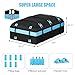 CARFORU Car Rooftop Cargo Carrier Bag, 30 Cubic Feet Waterproof Soft-Shell Car Roof Bag for All Vehicle with/Without Rack, Include Anti-Slip Mat, Reinforced Straps, Door Hooks Luggage Lock (Blue)