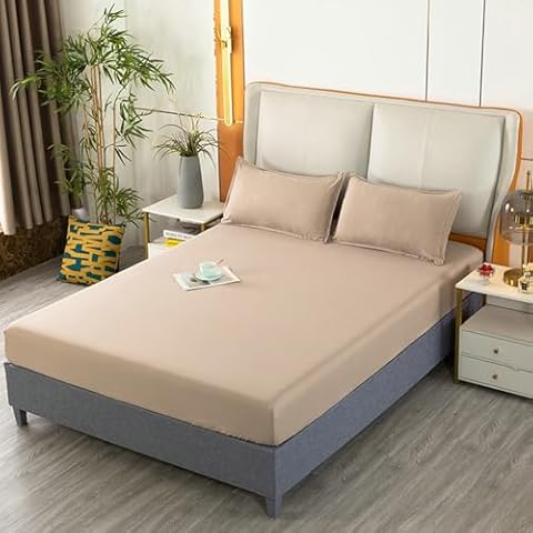 Mesnt Cotton Fitted Bed Sheet Cover