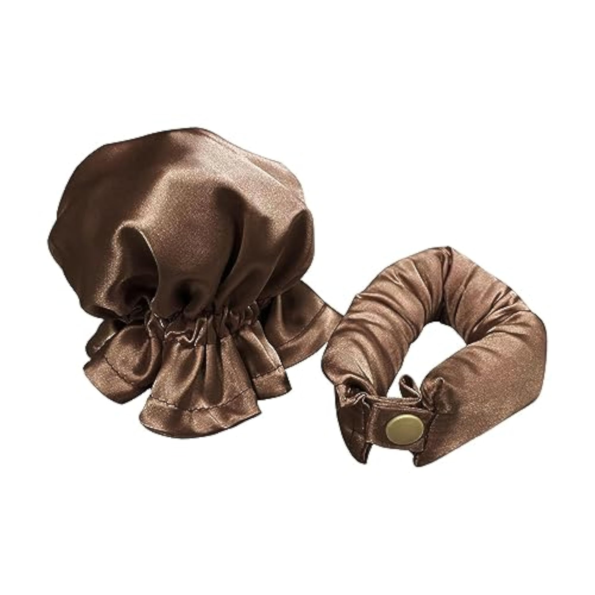 Heatless Curler with Covers for Long Hair, Brown