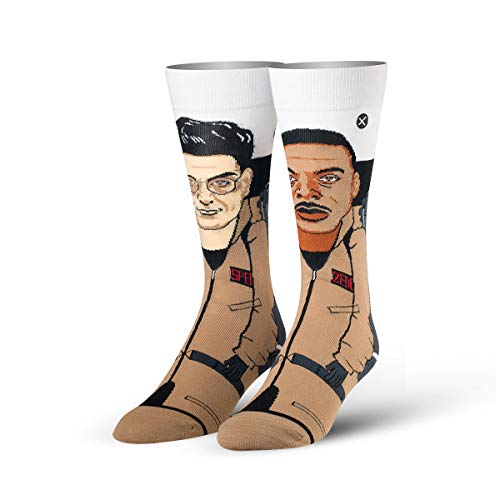 Odd Sox Unisex Crew Socks u0096 Spengler & Zeddemore (Ghostbusters)-(UK Adult: 5-12)