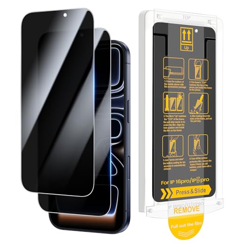 Protection écran confidentielle iPhone 16 Pro idéale pour sécuriser vos messages en public