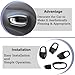 JUNLELI Door Inner Grab Handle Bowl Decoration Cover Trim Decal for Jeep Renegade 2016-2023 Car Interior Accessories ABS Carbon Fiber