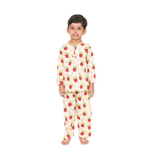 Image of Cotton Night Suit for Boys & Girls | Kids Pajama Set | Baby Girls Top-Pant Set | Kids Dress