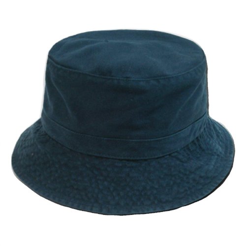 DECKY Cotton Unstructured Polo Style Bucket Hat Large/X-Large Navy Blue