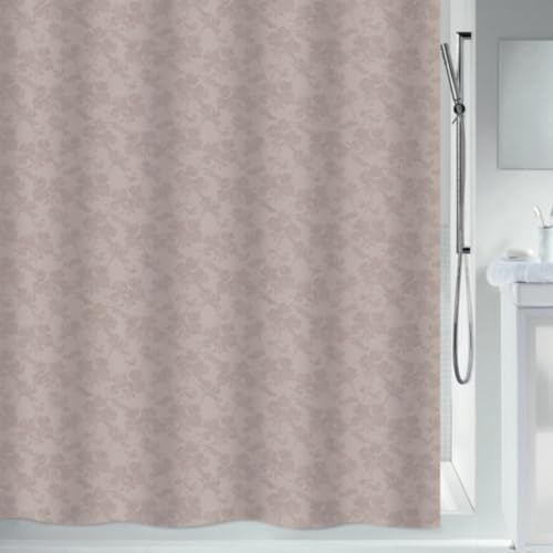 Rideau de douche polyester Spirella Romance 180x200cm imperméable rose