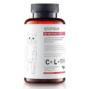 animaux in Motion Cats – 90 Gelenktabletten – Ergänzungsfuttermittel für Katzen, mit Teufelskralle, Ginkgo und Hagebutte, unterstützt Knochen, Gelenke & Knorpel