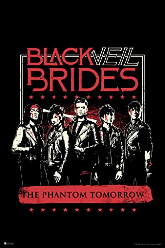 Black Veil Brides Poster Bloody Music Andy Biersack Black Veil Brides Merch BVB Band Merch Fallen Angels Black Veil Brides Merchandise Indie Bedroom Decor Cool Wall Decor Art Print Poster 12x18