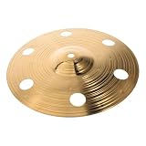 SOESFOUFU 10-inch Alloy Hand Percussion Trash Crash Cymbal with Holes, Lightweight Perforated Effect Cymbal for Quick Rhythm Changes, for Jazz and Rock Drummers