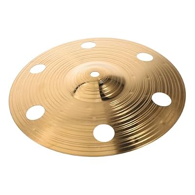 SOESFOUFU 10-inch Alloy Hand Percussion Trash Crash Cymbal with Holes, Lightweight Perforated Effect Cymbal for Quick Rhythm Changes, for Jazz and Rock Drummers