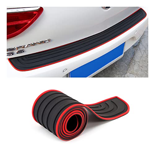 XINLIYA Rear Bumper Guard Protector for Car, Universal Rubber Scratch-Resistant Non-Slip Trunk Door Protector for Most Cars, Car Exterior Accessories
