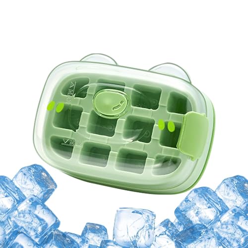 Botella de hielo , botella de agua con tapa y contenedor, contenedor creativo de silicona, portátil, vertical, para el hogar, cocina, viajes familiares, amigos