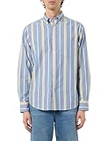 Hoher Baumwollanteil GANT Herren REG Archive Oxford Stripe Hemd, Rich Blue, M