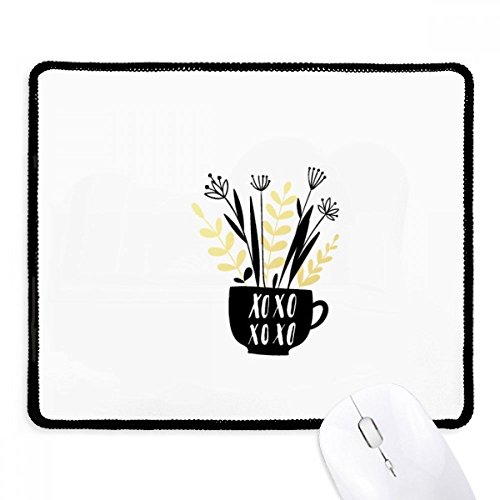Mousepad con borde cosido reforzado y base de lona negra de juego