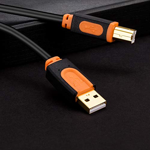 SNANSHI Printer Cable 30 Feet USB Printer Cable Active Repeater USB2.0 A to B Printer USB Cable for Printer Scanner