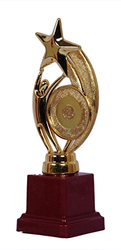 Sigaram Star Trophies Shield for Winners Party Celebrations Ceremony Appreciation Gift for Winners Gold/Brown Cup Trophy Award for School Sport Academy for Teachers and Students