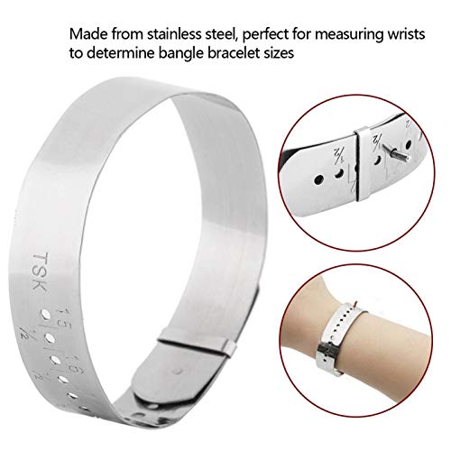 Bangle Gauge, Diy Bracelet Bracelet Sizing Tool, Stainless Steel Adjustable For Measuring Wrists Jewelry Making #TOP7