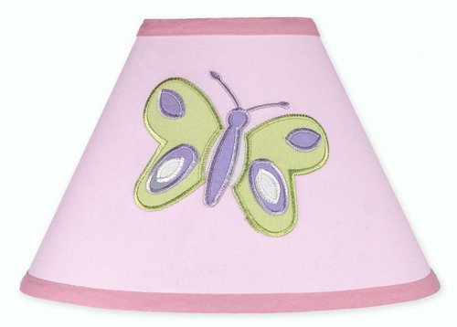 Pink and Purple Butterfly Collection Lamp Shade by Sweet Jojo Designs