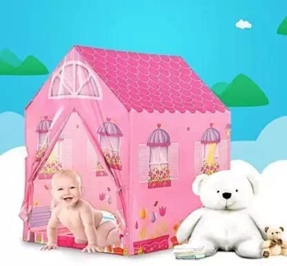 Image of Jumbo Size Light Weight Kids Play Tent House for 3-13 Year Old Kids Girls and Boys (Doll House)