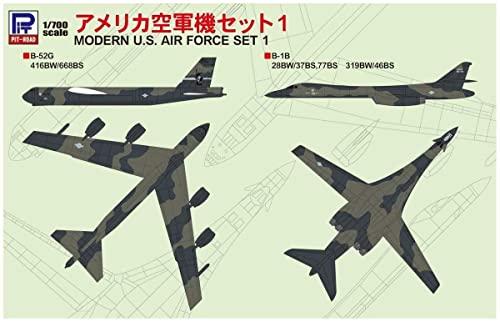 US Air Force Aircraft Set 1 Pit Road S46 détails précis gravure fine pour maquette 1/700