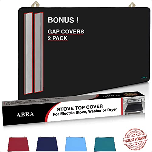 Abra® Silicone Stove Top Covers for Electric Stove | Premium 100% Food Grade Silicone Stove Mat For Glass Top Stove | Glass Top Stove Cover Protector (28x20, Grey)