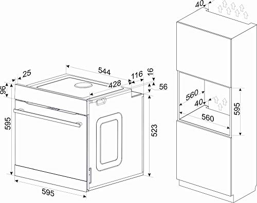 Amica Einbau Herd Set autark | Herd-Kochfeld-Kombination | Backofen mit Grill und Umluft | 1fach Teleskopauszug 1x75… – Bild 7