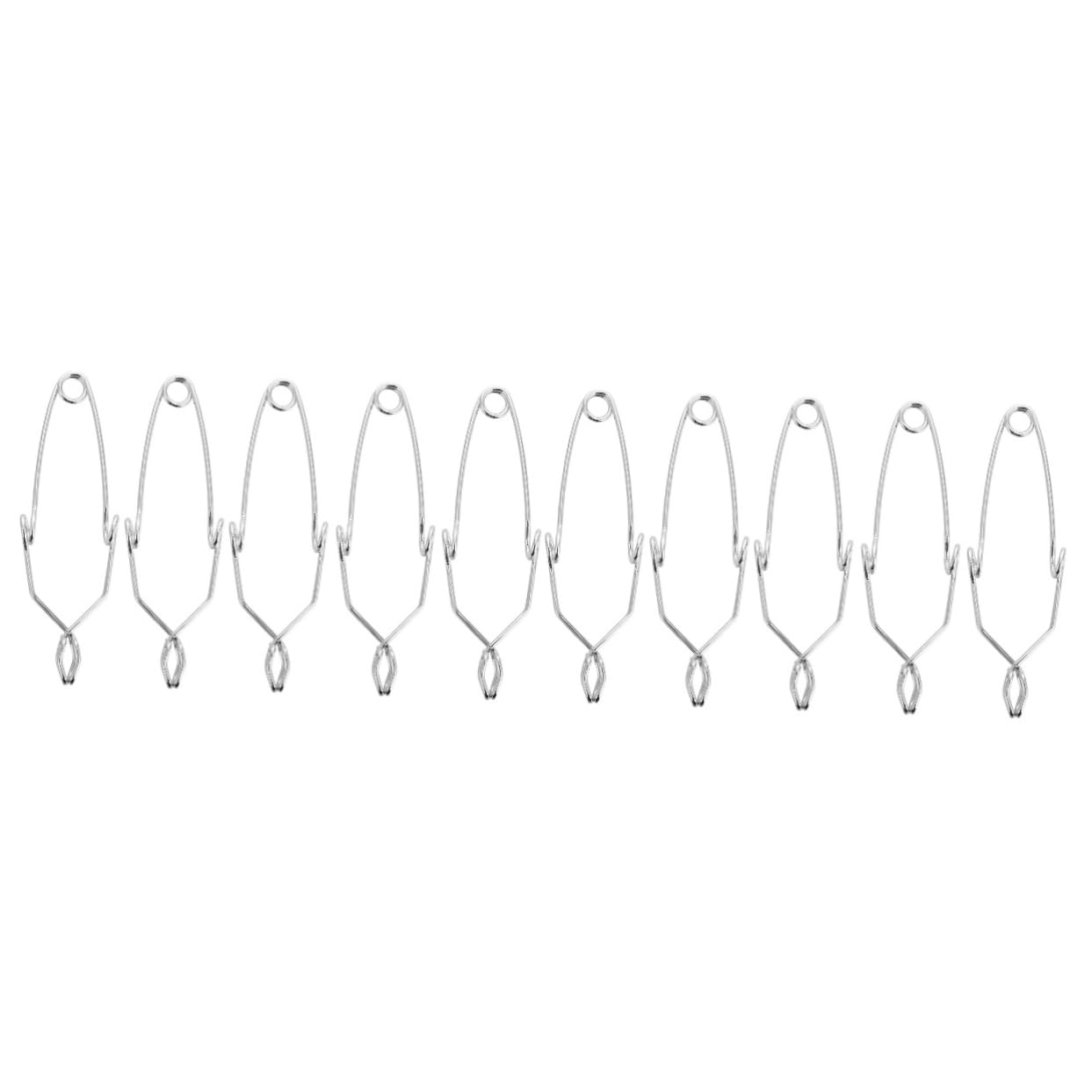 Cabilock 2sets 5pcs Plated Iron Test Tube Clamps Laboratory Accessory for Secure Holding Experiments Comfortable Finger Grips for Safety Test Tube Holder Tool 5pcs*2