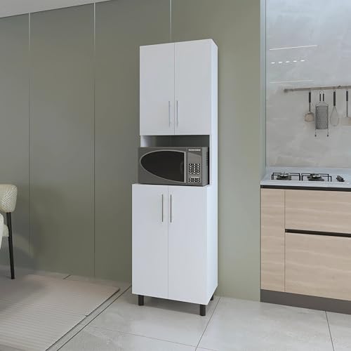 Kawacolibb Maximize Kitchen Storage with Double Cabinet Pantry, Modern Design