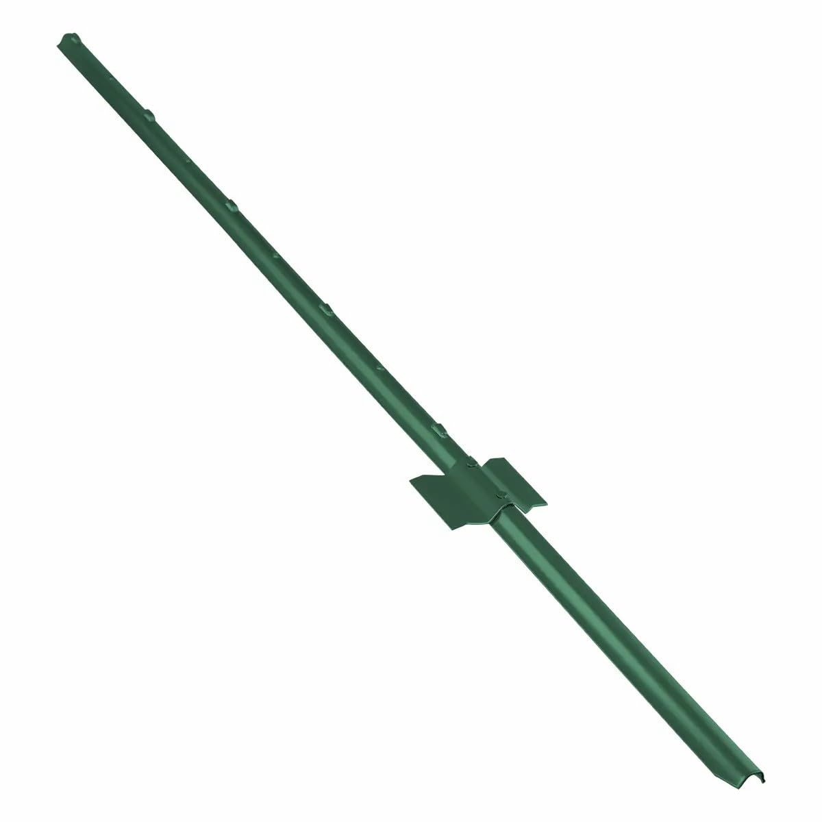 Garmix Metall Pfosten Zaunpfosten Zaunpfahl für Gartenzaun 105cm Grün 11 Stück